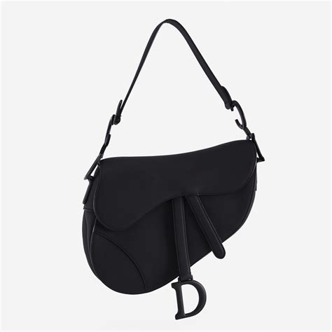 dior saddle black bag|pre owned dior saddle bag.